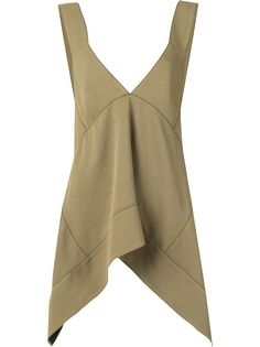 Proenza Schouler White Label топ с асимметричным подолом и V-образным вырезом
