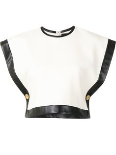 Proenza Schouler укороченный топ с объемными плечами