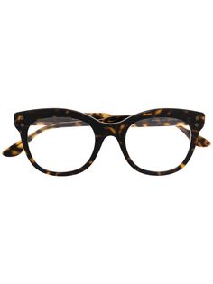 Bottega Veneta Eyewear очки в оправе кошачий глаз черепаховой расцветки