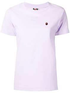 A BATHING APE® футболка One Point с нашивкой