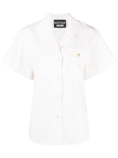 Boutique Moschino поплиновая рубашка с карманом