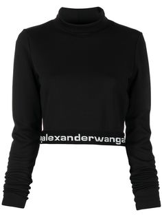 Alexander Wang укороченный топ с логотипом