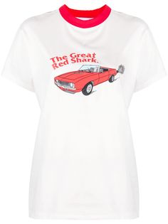 Natasha Zinko футболка с принтом The Great Red Shark
