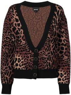 Just Cavalli кардиган с леопардовым принтом