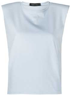 Federica Tosi футболка без рукавов с объемными плечами