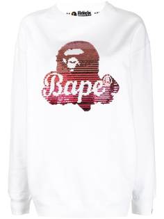 A BATHING APE® толстовка с пайетками