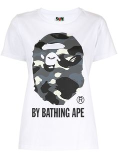A BATHING APE® футболка Ape с камуфляжным принтом