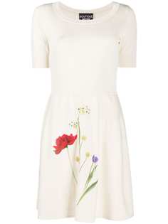 Boutique Moschino платье мини из джерси с цветочным фотопринтом