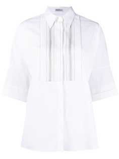 Brunello Cucinelli рубашка с короткими рукавами и манишкой
