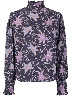 Isabel Marant Étoile блузка Yoshi с высоким воротником