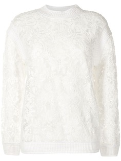 Ermanno Scervino джемпер с цветочной вышивкой