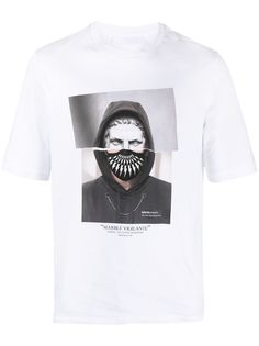 Neil Barrett футболка Marble Vigilante с графичным принтом