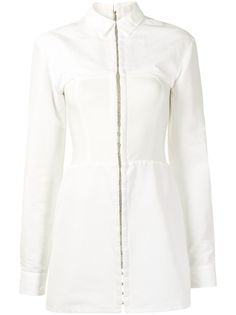 Dion Lee платье-рубашка на крючках