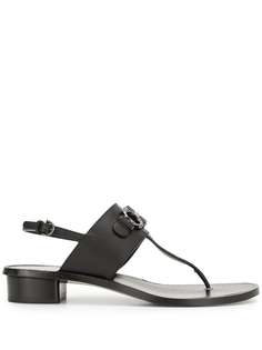 Salvatore Ferragamo босоножки с декором Gancini