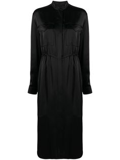 Jil Sander платье-рубашка длины миди
