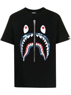 A BATHING APE® футболка Camo Shark