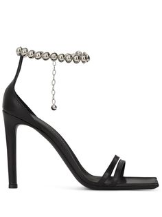 Giuseppe Zanotti босоножки с заклепками и цепочками