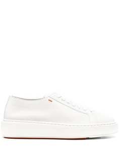Santoni кроссовки на шнуровке
