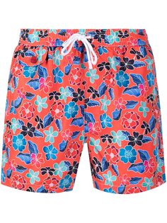 Kiton плавки-шорты с цветочным принтом