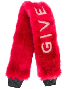 Givenchy пушистая накладка на лямку для сумки