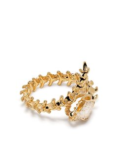Shaun Leane кольцо Serpents Trace из желтого золота с бриллиантами