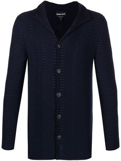 Giorgio Armani кардиган с узором зигзаг