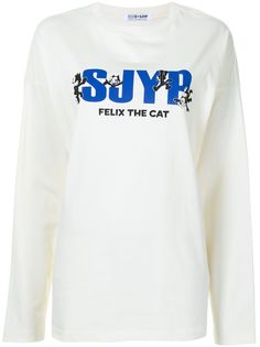 SJYP толстовка с логотипом и длинными рукавами