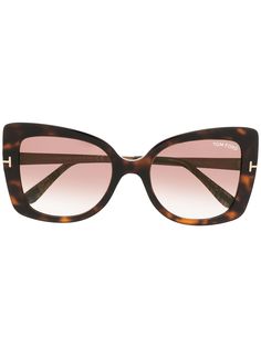 Tom Ford Eyewear массивные солнцезащитные очки с эффектом градиента