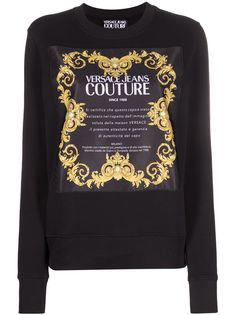 Versace Jeans Couture толстовка с круглым вырезом и логотипом