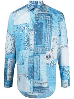 Etro рубашка с принтом пейсли