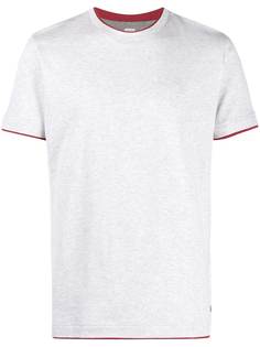 Eleventy футболка с короткими рукавами и контрастной окантовкой