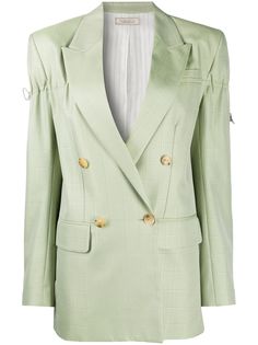 Nina Ricci двубортный пиджак в клетку