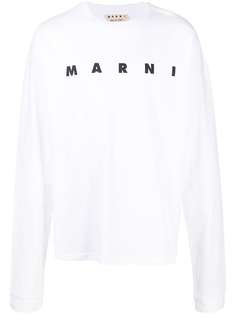 Marni футболка с логотипом