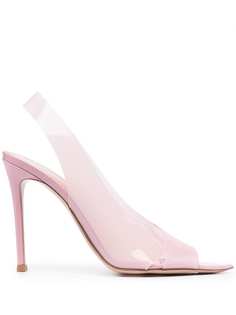 Gianvito Rossi прозрачные босоножки с ремешком на пятке