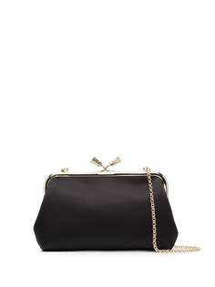 Anya Hindmarch клатч из переработанного шелка с логотипом