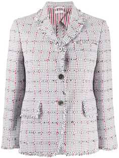 Thom Browne твидовый жакет в клетку Windowpane