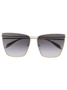 Alexander McQueen Eyewear солнцезащитные очки в квадратной оправе