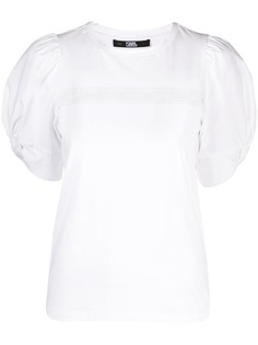 Karl Lagerfeld футболка с пышными рукавами