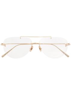 Tom Ford Eyewear очки-авиаторы FT5679 в безободковой оправе