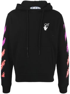 Off-White logo-print drawstring hoodie