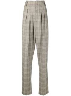 Isabel Marant клетчатые брюки с завышенной талией