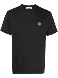 Stone Island футболка с нашивкой-логотипом