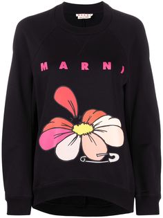 Marni толстовка с цветочным принтом