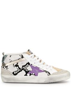 Golden Goose кеды Mid Star с тиснением под змеиную кожу
