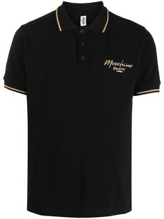 Moschino пляжная рубашка поло с логотипом
