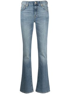 7 For All Mankind прямые джинсы средней посадки