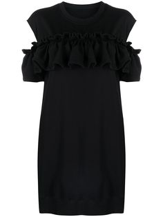 MM6 Maison Margiela платье-толстовка с оборками