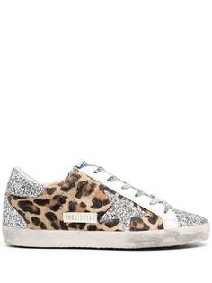 Golden Goose кеды Superstar с леопардовым принтом