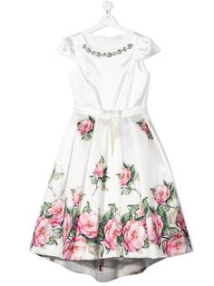 Monnalisa декорированное платье