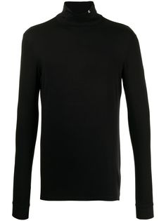 Raf Simons футболка с высоким воротником и логотипом